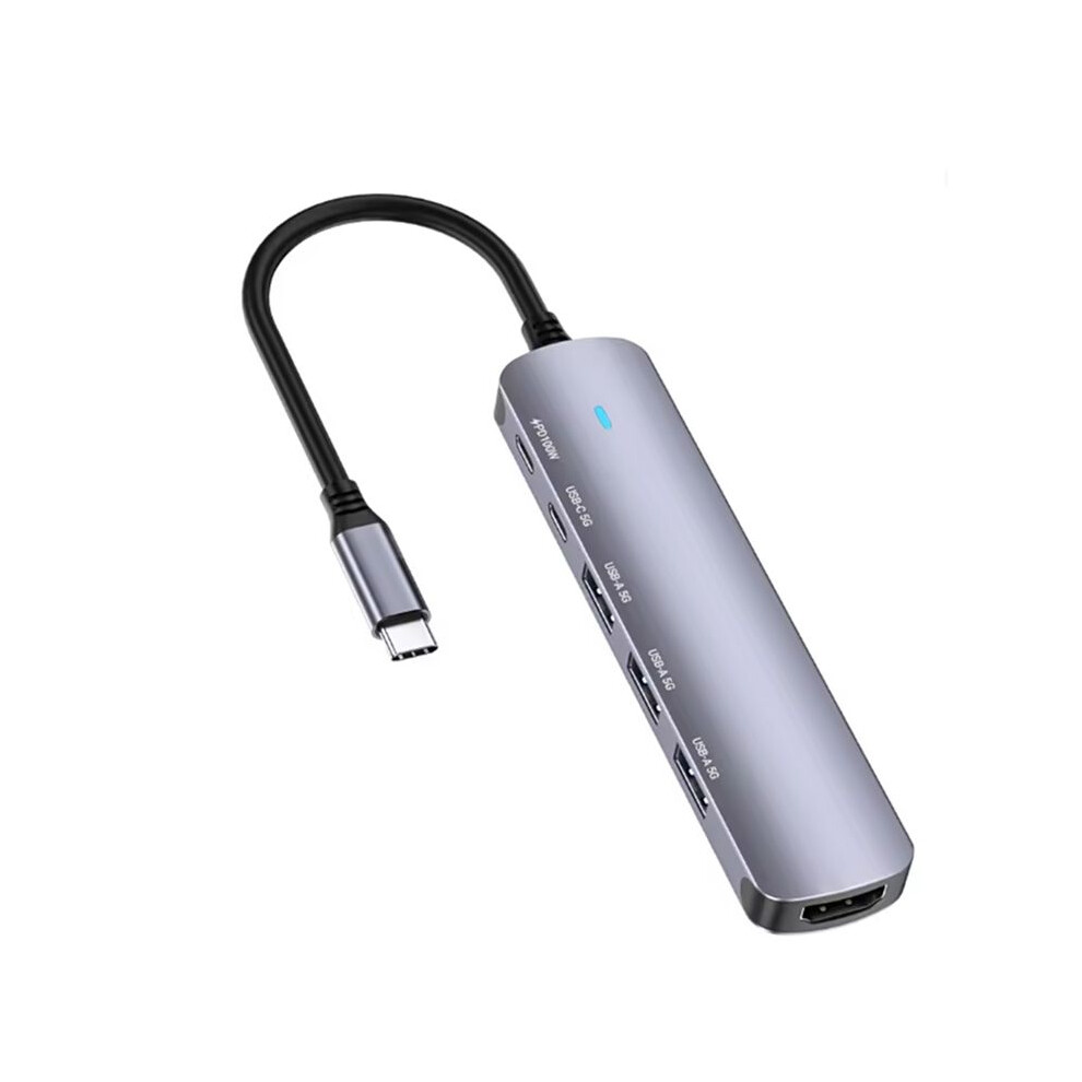 6-In-1 Multi Functional Expansion Dock 3.0 Hub 4K60hz Notebook 100W Power Supply Type-C Expansion Dock 4713743421365
