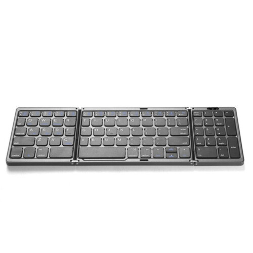 Foldable Wireless  Keyboard Rechargeable Folding Keyboard for Mobile Tablet Notebook Office  Keyboard 2
