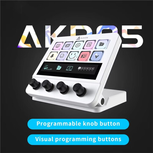Ajazz AKP05 Mechanical Macro Keyboard Multifunction Desktop USB  Keyboard Multimedia StreamDock Office Laptop Controller B 1