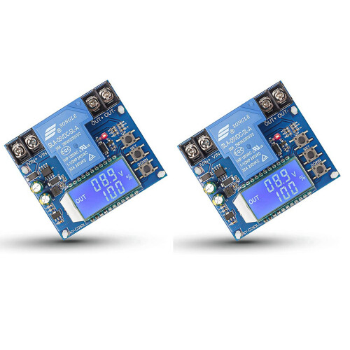2X Low Voltage Cutoff,  6V-60V Low Voltage Protector Disconnect  Discharge Protector