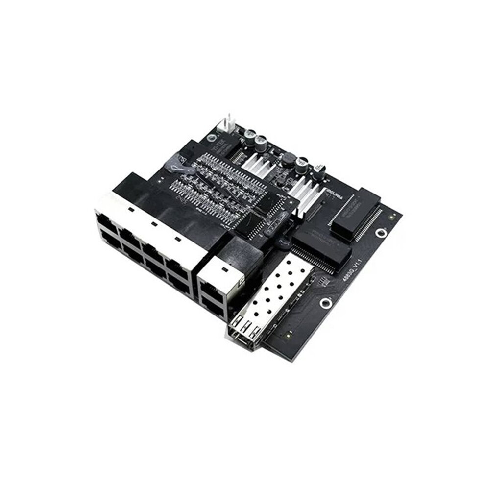 10 Port 10/100/1000M 802.3At/Af Poe In/Out 48V With 2Port Uplink/Nvr With 1Port Sfp Industrial Module 4711655229604