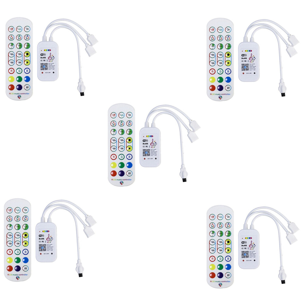2X Tuya Wifi Rgb Controller For Led Strip 3528 2835 5050 Rgb Controler With 24Keys Remote Control Light 4712838022470