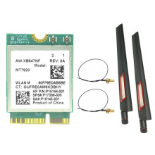 MT7920 WIFI6-Kaart 1800 Mbps 5.2 2,4 GHz/5,8 GHz M.2 NGFF Draadloze Wifi-Adapterkaart voor Windows 10/voor Windows 11 + 10 DB-Antennes