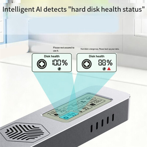 M.2-Hårddiskfodral NVME/ENGFF Dubbelprotokoll Solid State Mobilt Hårddiskfodral Intelligent Digital Hälsodetektion A 2