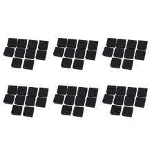 40mm x 40mm Plastic Square Tube Inserts End Blanking Caps Black 60 Pcs