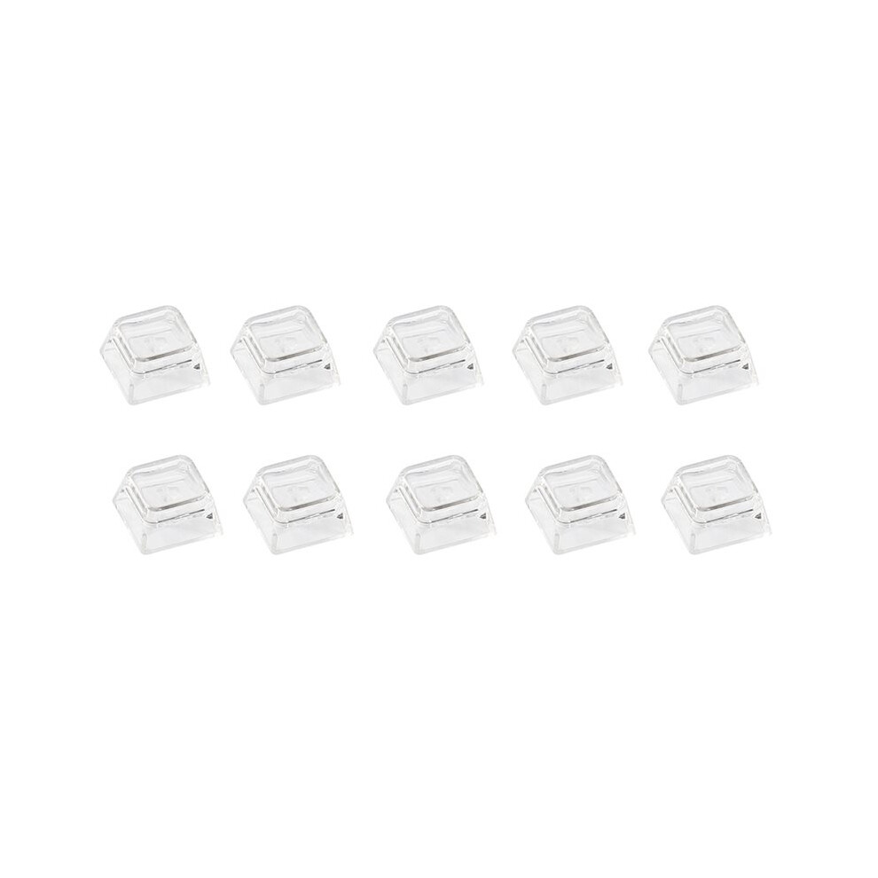 10Pcs Xda Profile Transparent Keycaps For Mx Mechanical Keyboards Blank Pc Caps 4713058905765