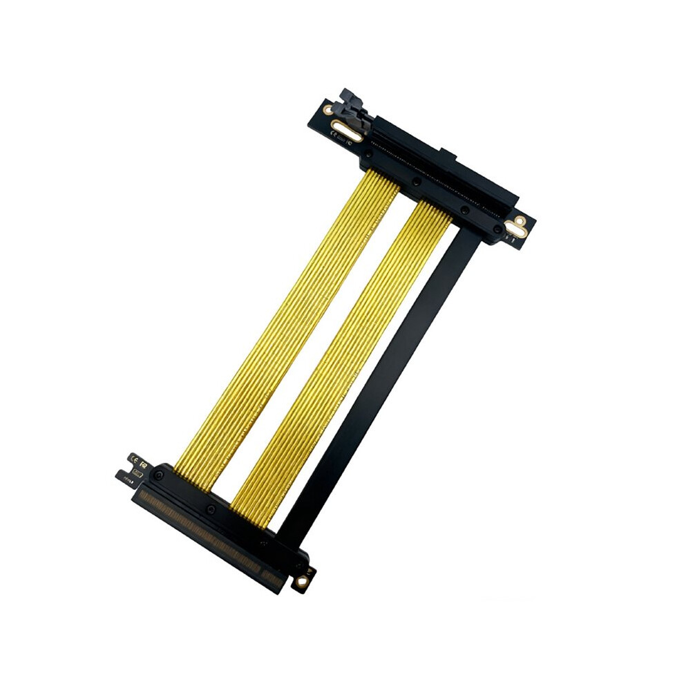 Pcie 5.0 X16 Riser Cable - 90 Gpu Extension Cable 32Gt/S Speed For Rtx5090/4090 & Rx 7900 Xtx, Mining Rig, Wrx80/Trx40 6033869023204