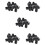 100Pcs RJ45 8P8C Computer Internet Network PCB Jack Socket Black 1
