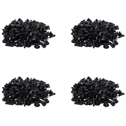 7mm Hole Plastic Rivets Fastener Auto Car  Bumper Push Clips 400 Pcs