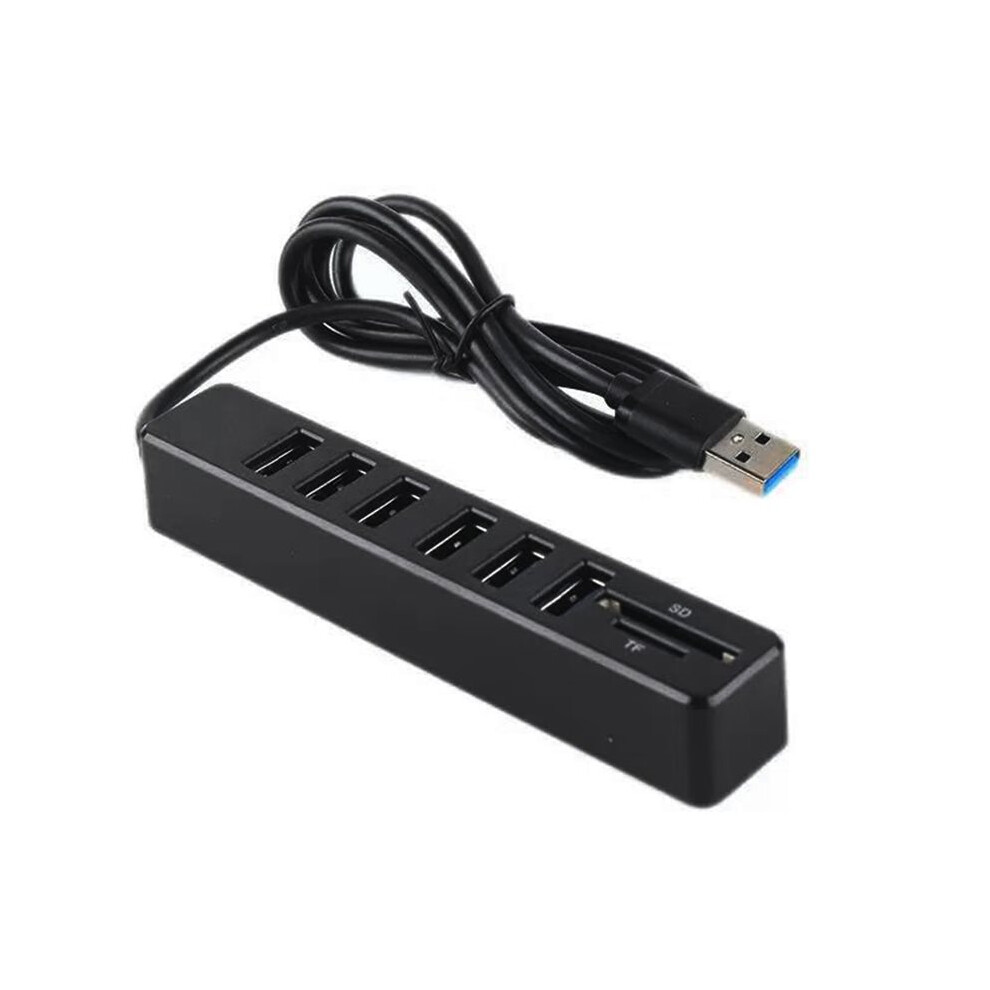 Usb 2.0 Hub Cable Splitter Converter Usb Disk Tf Card Integrated Reader Extend Adapter Data Transfer 6 6032906999908