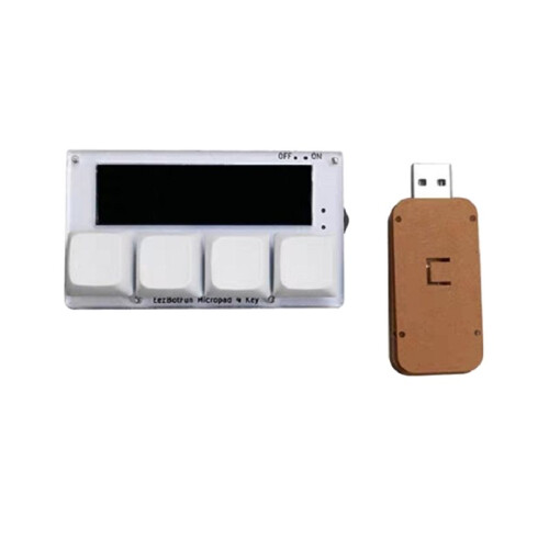 Micropad 4 Key - Programmable Macro Keypad with Color Display,Hotkeys, Game Anti-Cheat Support for Window Wireless