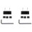 2 set 42mm Guitar Metal String Lock Locking Nut for Electric Guitar Tremolo Double Lock System, Black 1