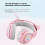 Cuffie da Gioco con Orecchie di Gatto e Corna di Cervo, , con Luce RGB, Cuffie Stereo Over-Ear per Bambini e Giocatori D 3