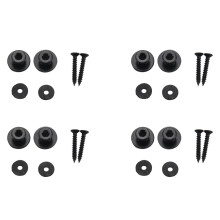 8 Peças Alça de Guitarra Cabeça de Cogumelo com BotõEs para Peças de Baixo de Guitarra Acústica Elétrica, Preta