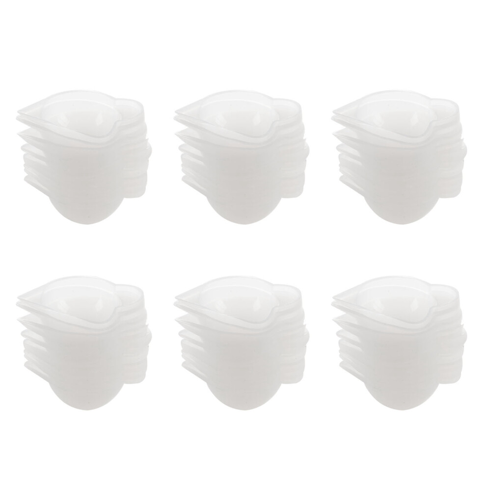 60Pcs Silicone Mold Cup Dispenser Diy Epoxy Resin For Jewelry Making Tool Color Modulation Diy Mold Accessory 4713493486362