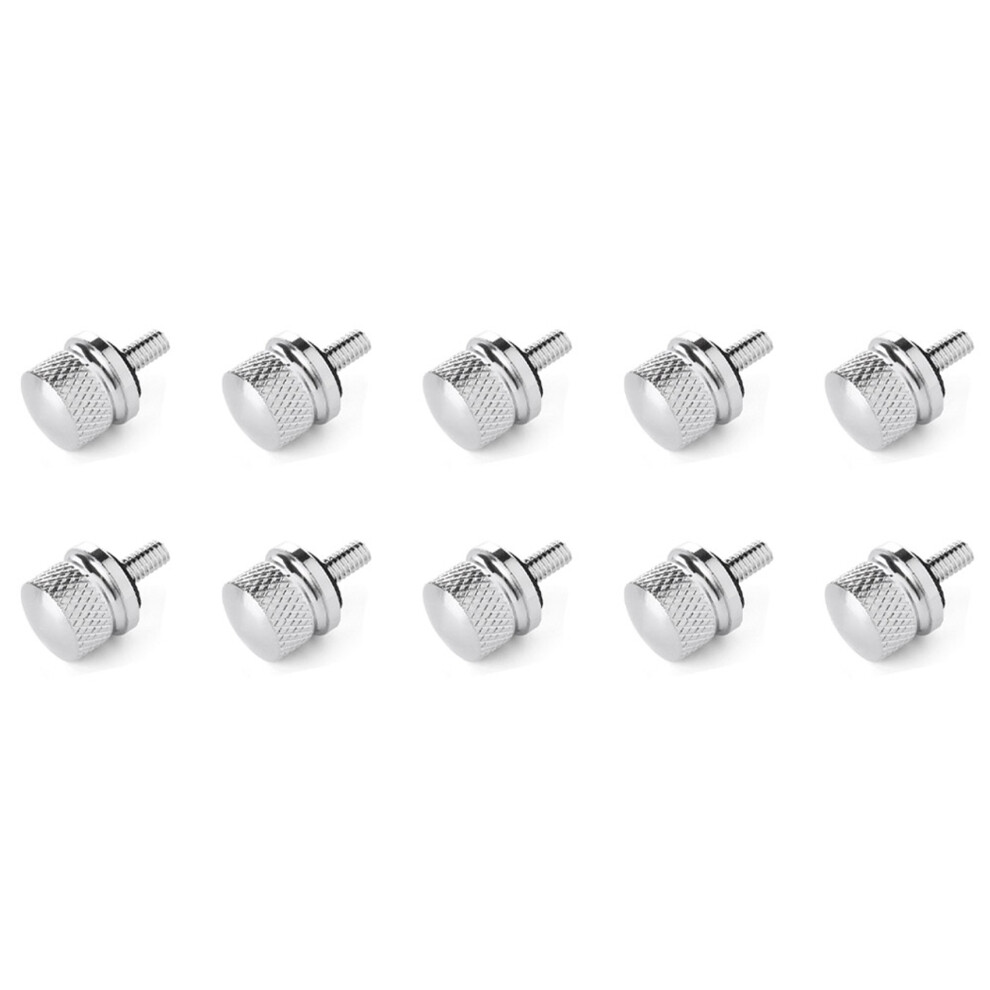 10X Chrome Billet Aluminum Bolt Screw Cap For 4711122550033