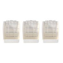 3X Rabbit Grass Frame Hay Feeder Manger Rack for Rabbit Guinea Pig Chinchilla Fixed Flip- Holder Grass Basket