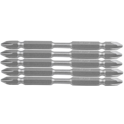 15Pcs S2 Screwdriver Bits Set 100mm Phillips Strong Magnet Driver Steel Double  Hex Shank with Magnetizer Ring 2