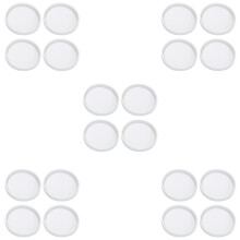 20 Pack Groß DIY Rund Coaster Silikon Form, Durch Messer 3,94 Zoll / 10 cm, Formen zum Gießen mit Harz, Zement