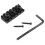 2 set 42mm Guitar Metal String Lock Locking Nut for Electric Guitar Tremolo Double Lock System, Black 3