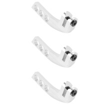 3X Metal 4-Hole Transmitter Neck Strap Balancer Adjuster for Futaba Radiolink Frsky X9D,Silver Horizontal