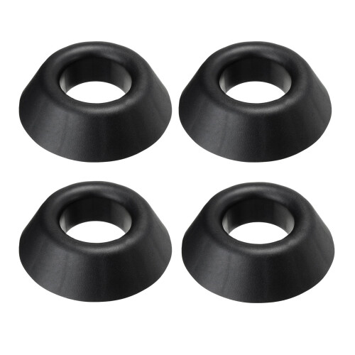4X Supporto per Palla, Supporto per Display Basket Nel Plastica per Calcio, Pallone da Basket, Nero