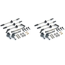 2X Upgrade Steel Gear Bridge Axle Gears for WPL B14 B24 C14 C24 C34 C44 B16 B36 1/16 RC Car Spare Parts Accessories,6WD