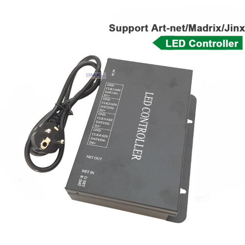 5X H802RA 4  (4096 Pixels) Artnet Controller DMX Artnet Controller WS2801 WS2811 Artnet Madrix Pixel Controller 2