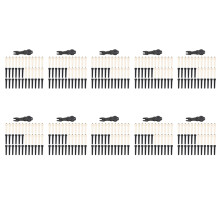 Pinos de Ponte de Guitarra Acústica de 360 Peças em Branco e Preto com Removedor de Pinos de Ponte de 1 Peça Na Guitarra