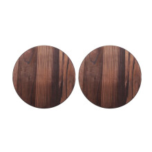 2X Cocina Tapa de Olla de Madera Multifuncional Manija Tapa de la Cacerola Respetuosa con El Medio Ambiente Tapa de la Tapa de la Olla de Madera para