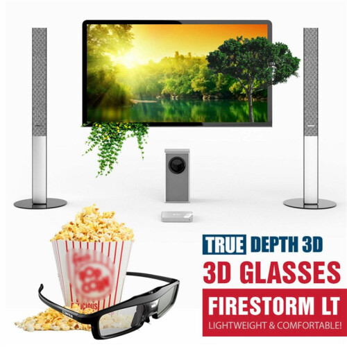5X Rechargeable Active Shutter 3D Glasses for     ALL DLP Projector 2