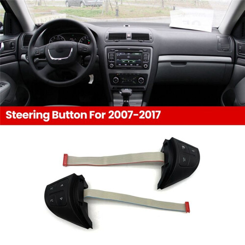 Car Multi Functional Steering Button för  Octavia 2007-2017,Ratttillbehör 1ZD959537 1ZD959538 2