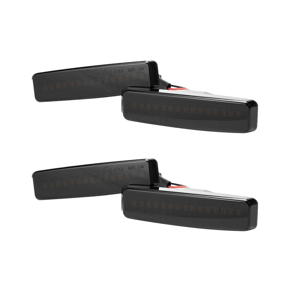 4X Led Side Dynamic Smoked Turn Signal For- E39 5Er 1995-2003 Light 4712584501311