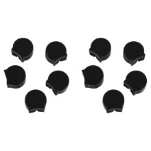 10Pcs Matériel de Clarinette Clarinette Repose-Pouce Protecteur de Coussin En Caoutchouc Souple Clarinette Protège-Pouce, Noir