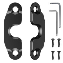 Zonneklepclip Reparatieset Aluminiumlegering Zwart Geanodiseerd Vervanging voor JK 2018 JL 2018