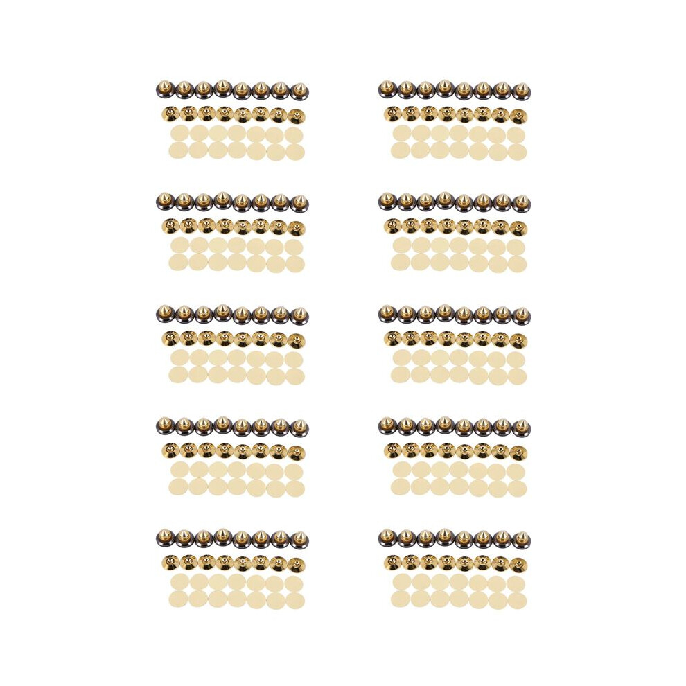 80 Set -Plated Speaker Spikes, Speaker Stands Cd Audio Subwoofer Amplifier Turntable Isolation Feet Golden 6033738046754
