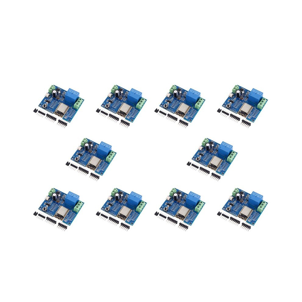 10X Wifi Relay Controller Module, 5V 8V-80V Esp8266 Wireless Controller Module Esp-12F For Iot Home App 6132468344410