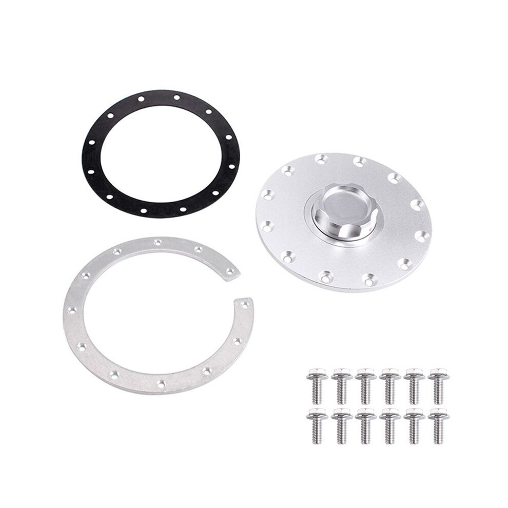Universal Car Modified Fuel Tank Cap Cell Oil Pot Sealing Cap Embedded With 12 Bolts Aluminum Alloy Light 6031534905459