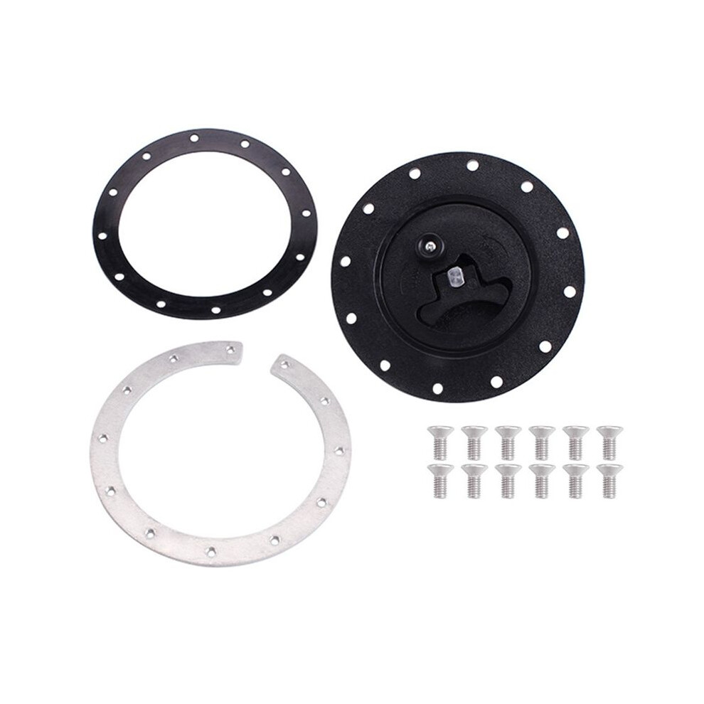 Universal Car Modified Fuel Tank Cap Cell Oil Pot Sealing Cap Embedded With 12 Bolts Plastic Light 6031534990240