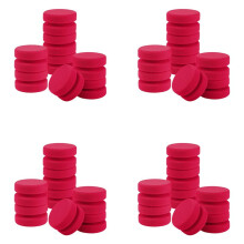 32 Pack Paint Sponge Applicator Detail Sponge Paint Round Wax Applicator Tire Shine Applicator (Red)