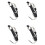 4X KEEP DIVING Scuba Diving Double Dual Stainless Steel  Drift Hook with  and Clips Hook ,Black 1