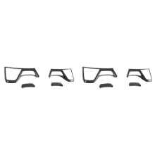 for  Pajero Sport 2020 8PCS Carbon Fiber ABS Car Interior Steering Wheel Cover Trim Moldings Car Styling