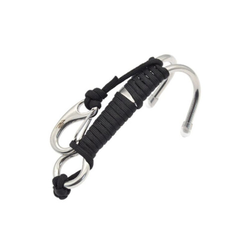 4X KEEP DIVING Scuba Diving Double Dual Stainless Steel  Drift Hook with  and Clips Hook ,Black 2