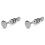 2X Bocchino Tromba Bocca Strength Trainer Argento per Sassofono Corno Trombone Tuba Accessori 1