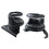 Left/Right Multi-Function Car Window Cup Holder Drinks Holders for  F150 2015-2023 Black+Silver 7