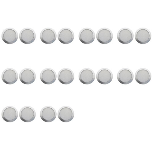 20X Ceiling Speaker Grille, 4-Inch Ceiling Embedded Audio Speaker Grille(Silver)