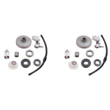 2X Worm Frizione Sprocket Rim Tamburo Pompa Olio del Cambio per Il Cinese 4500 5200 5800 45Cc 5 Filtro Olio Combustibile Seal Linea Chainsaw Parte