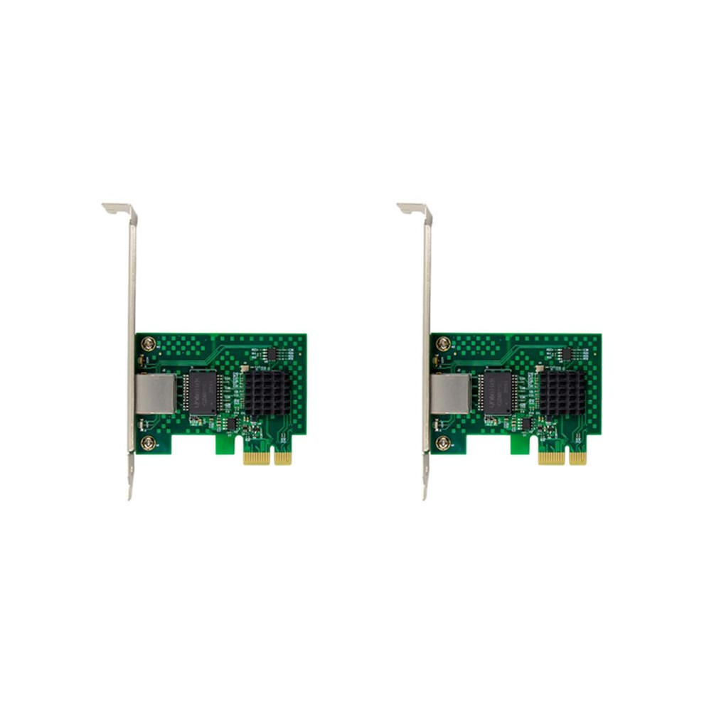 2X I225-V Network Card, Pci-E I225 2.5G Ethernet Server Network Card For Desktop Computers 6133878075031