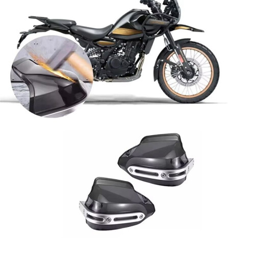 Motorcycle Handguard Wind Deflector Shield Hand Protector Shield Falling Protection for Himalayan 450 2024+ Black 2