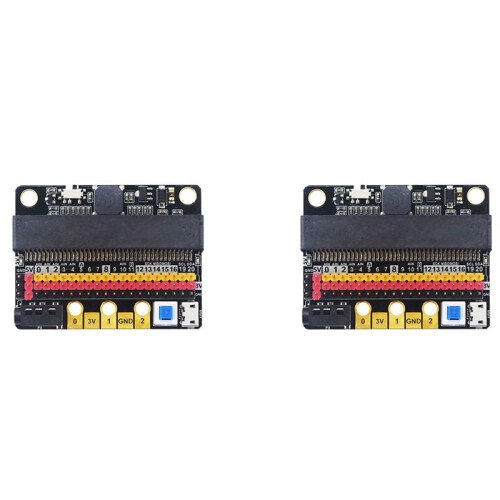 2X para Microbit Placa de Expansión IO BIT V2.0 Placa Adaptadora Horizontal Micro:Bit
